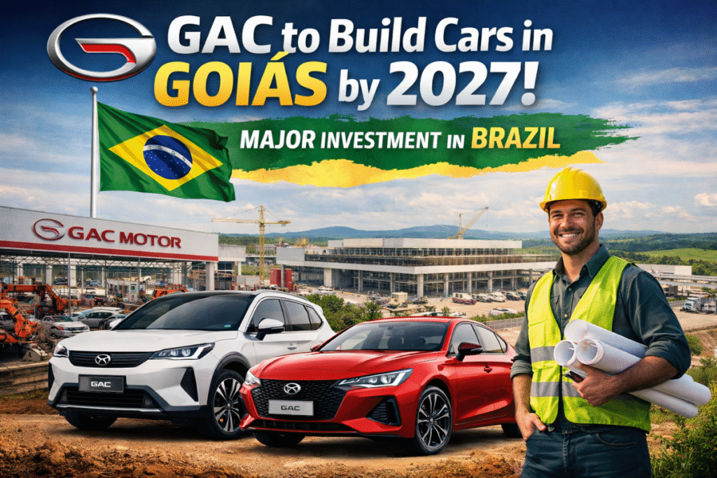 Chinese Company GAC Announces Car Production in Goias Starting in 2027
