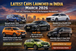 Latest Cars Launched in India March 2026 – Full List, Features, Prices & Performance Breakdown