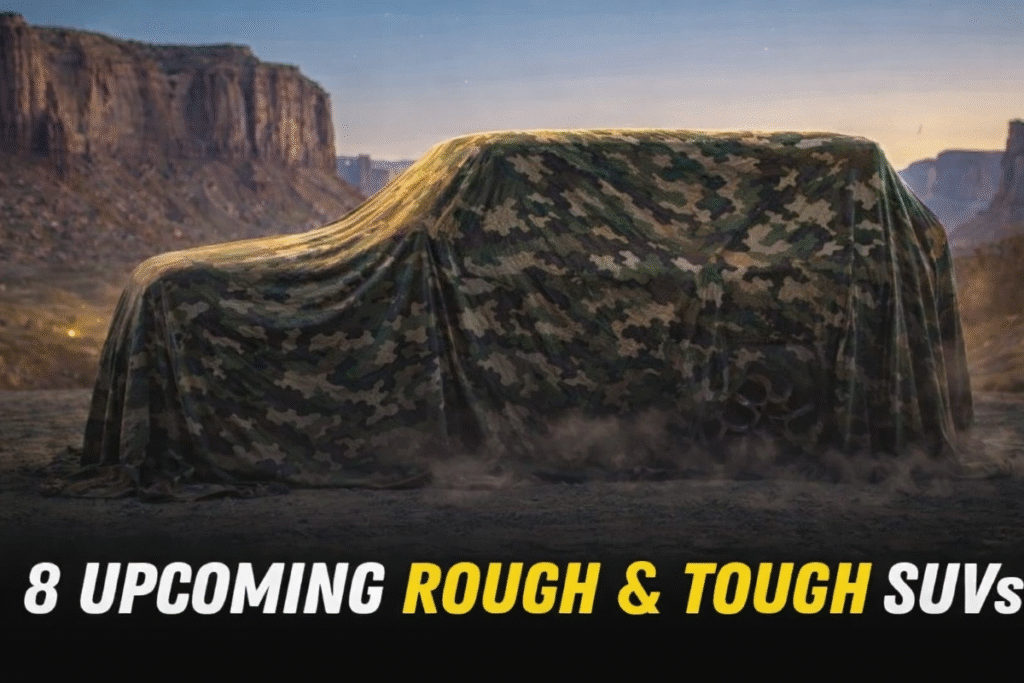 8 Upcoming Rough & Tough SUVs in India (2024–2027) – Thar 5 Door, Sierra, Mini Fortuner, Gurkha & More Powerful SUVs Coming